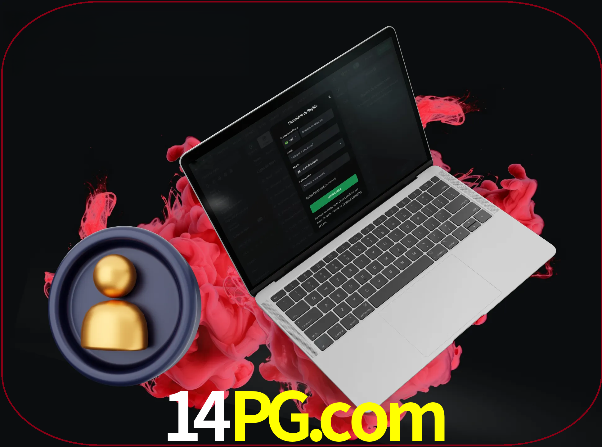 No cabeçalho do site 14pg, clique no botão que o levará a um formulário especial onde terá de introduzir as suas informações actuais.