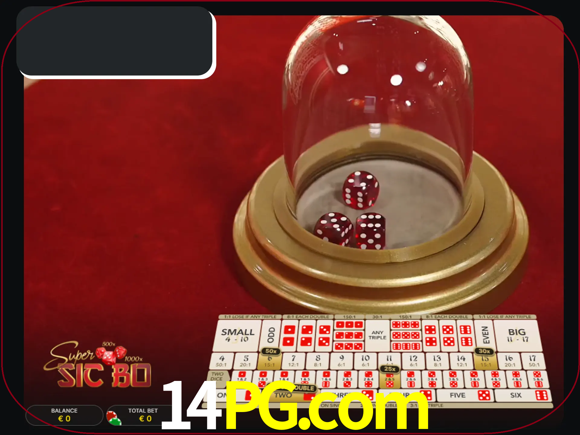 Deixe os dados ao seu lado nos jogos da Sic Bo.